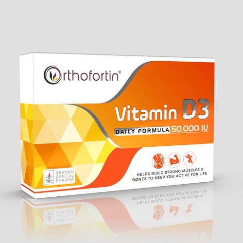 Box for Nutritional Supplement with Vitamin D Ontwerp door ✝DeSiGnEr✝JOHN