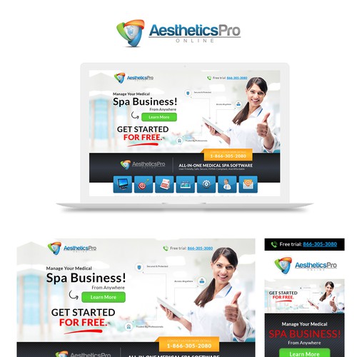 Aestheticspro Landing Page Design