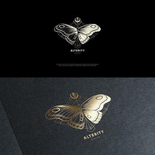 A Detailed Moth logo for a 3D printing and Design company Diseño de capitalkultur