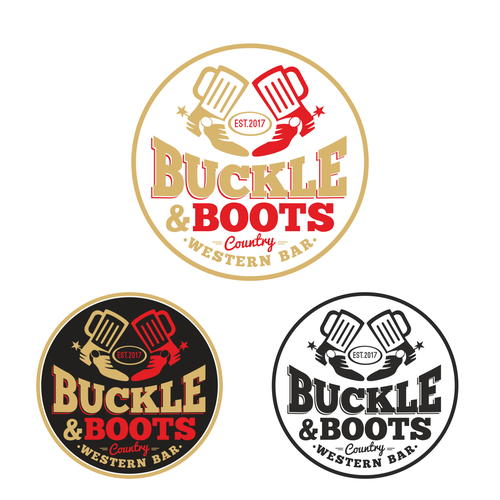 Buckle & Boots Logo for a new Country Western Bar Logo design contest
