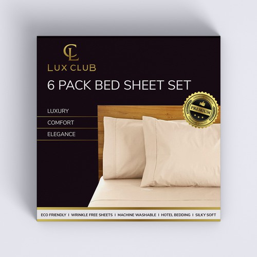 Design In-Store Packaging for Bed Sheets Design by Radmilica