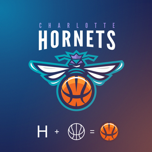Community Contest: Create a logo for the revamped Charlotte Hornets! Design by DSKY