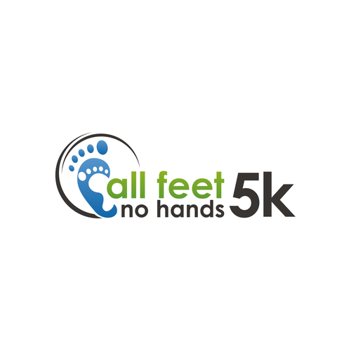 Create the next logo for All Feet, No Hands 5k デザイン by tasa