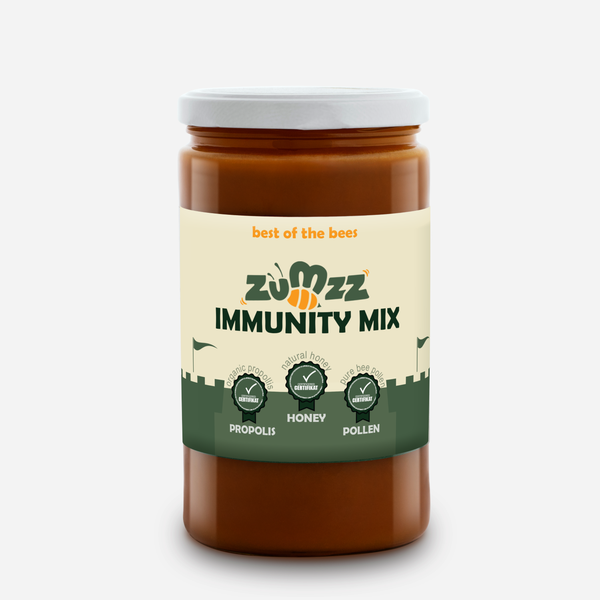 One of the ideas for the honey jar label from Zumzz company