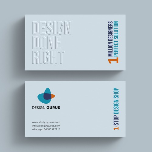 Business Card for DesignGurus.com Design réalisé par IK_Designs