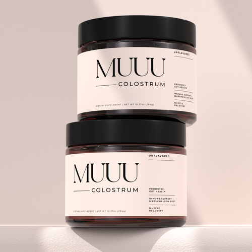 Design an aesthetic label for our Colostrum Product Design von ilonaGi