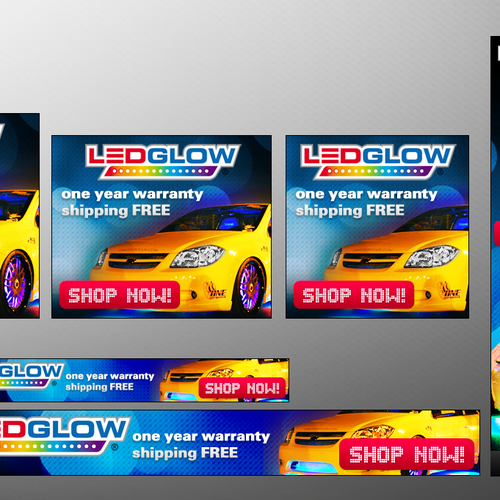 Design LEDGlow's New Banner Ads! Design by Michal Sada