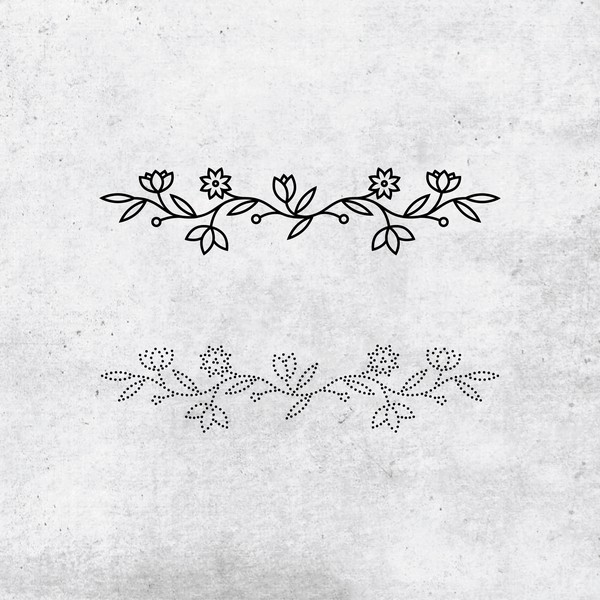 Design by Milena Vuckovic titled "Floral decoration for T-Shirt"