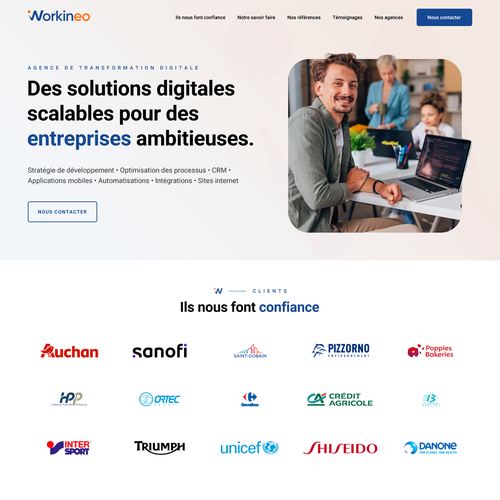 Proposta di design per un contest della categoria Design di sito web realizzata da Nash Radak