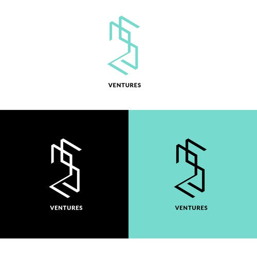 Creating an innovative new logo for 25 Ventures. Design by Janis Straut