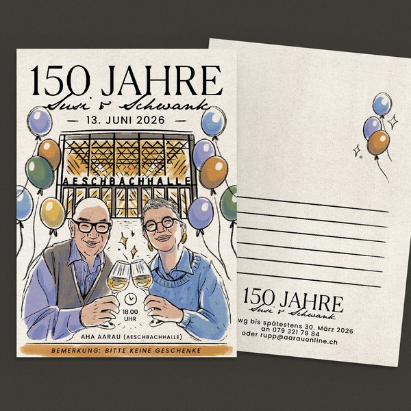 Birthday Invitation Susi & Schwank