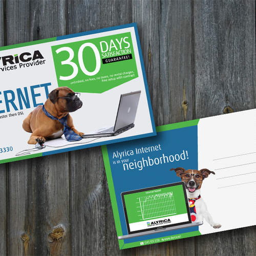 Create a new internet access advertising postcard Design von chai^o