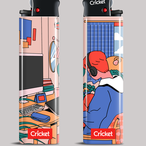 Create Art on a Lighter: Astrology, Y2K, Rave & Aliens! [multiple winners] Design by Ega Elanda