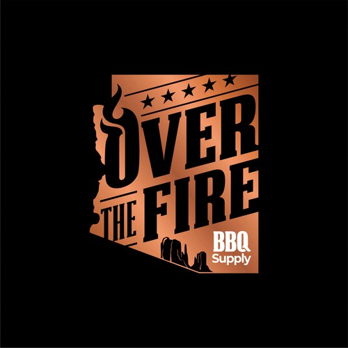 Industrial logo for Arizona based barbecue supply store Design by Marco Diputra