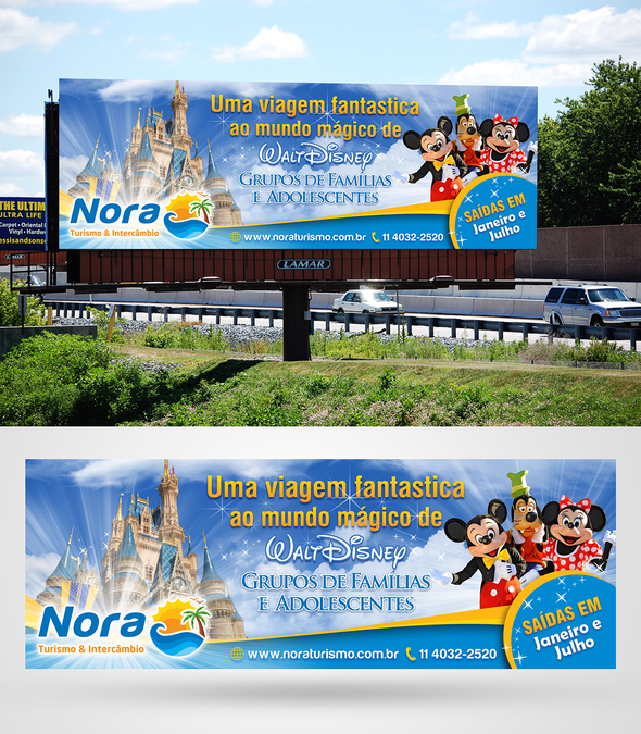 Billboard for travel agency Signage contest