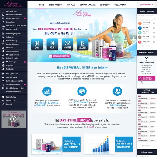 *** GUARANTEED PRIZE *** - New Website Template for MLM Company - NEW! Design by Hadiykk99