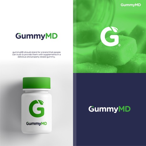 Brand identity for gummy supplement brand Diseño de spARTan