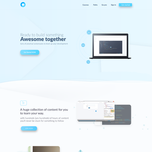 Codecourse needs an awesome new homepage Réalisé par Shift Design