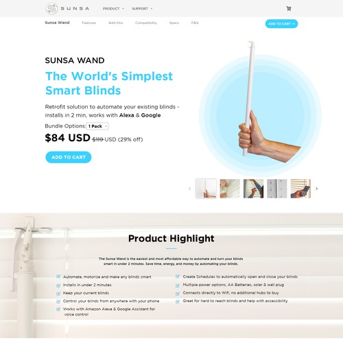 Shopify Design for New Smart Home Product! Réalisé par Atul-Arts