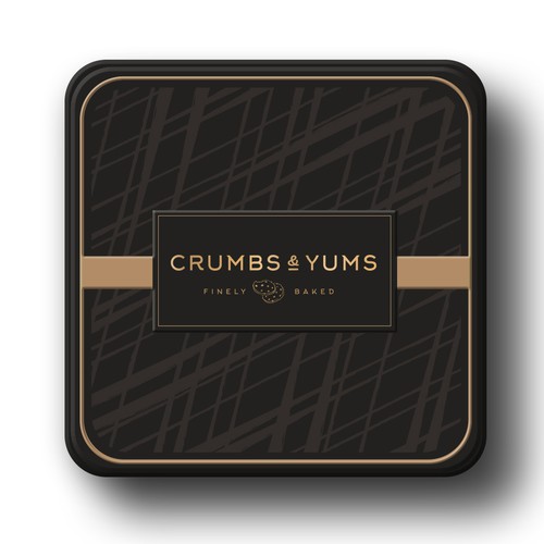 crums and yums cookie tin Design von intanamir