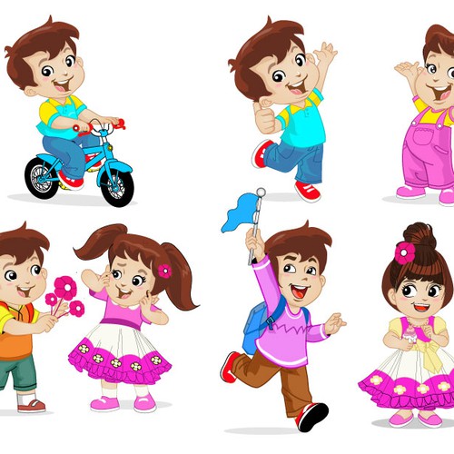 Create an interactive story telling set with board and characters Design von BroomvectoR