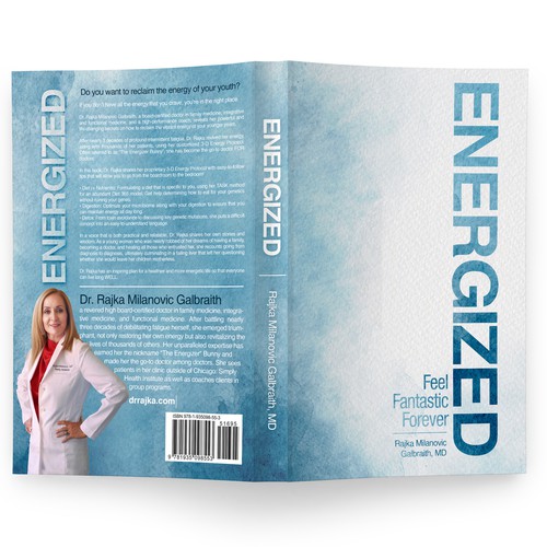Design a New York Times Bestseller E-book and book cover for my book: Energized Design by Wizdizz