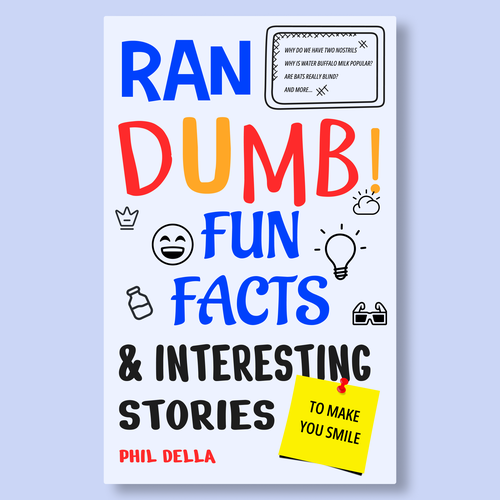 Ran-Dumb Fun Facts Book Cover Design by HarshGogri