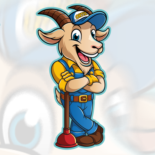 Design a bold GOAT mascot logo for a San Diego plumbing company Design by Evanscrea™
