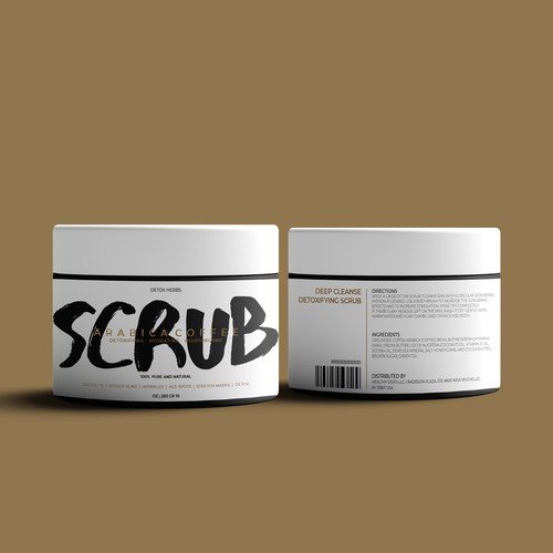 create a label for series of body scrubs Design by Nenad Hristoski