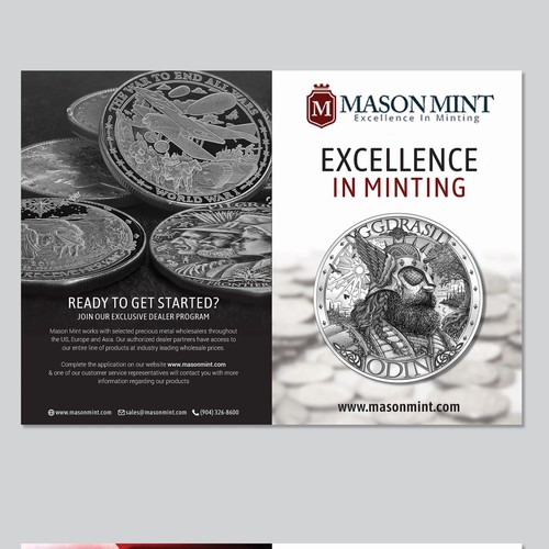 Create An Exciting Flyer To Showcase Our Custom Silver Coin Program Design by Bluebubble