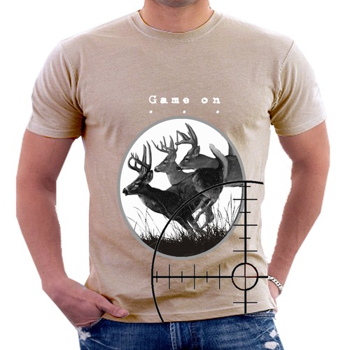 T-shirt design needed for deer hunting Diseño de anoki