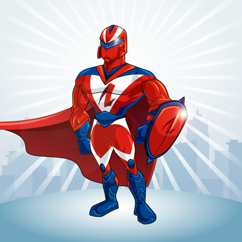 Design an Awesome Superhero Mascot for Insurance Firm Design by fredostyle