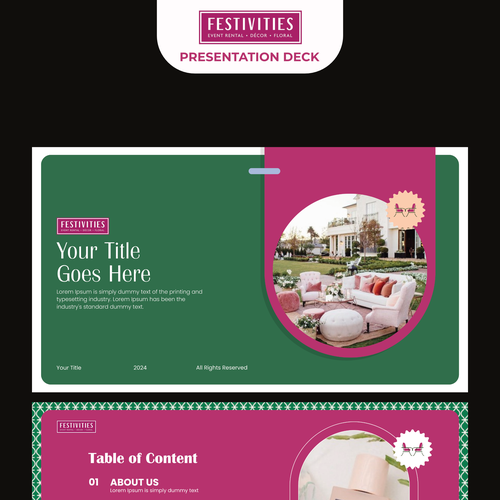 Festivities Powerpoint Deck Design by narimostudio