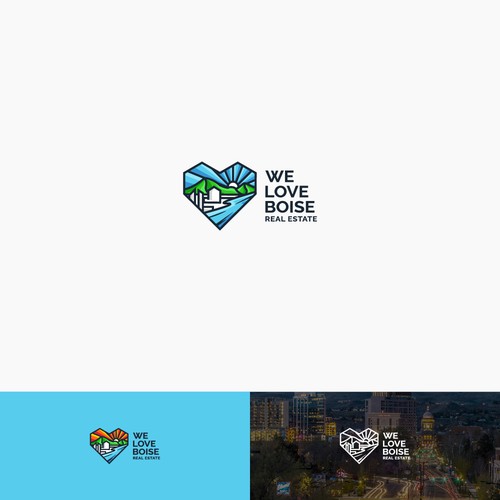 Logo creation capturing quality of life and moving to Boise, ID w/outdoors and downtown components Design by pecellele pencil