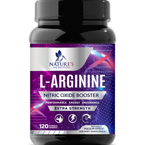 Powerful L-Arginine Capsules Design Needed for Nature's Nutrition Design von Wfemme