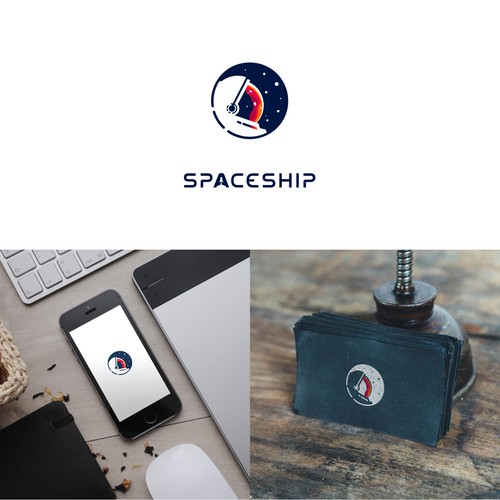 Design a logo for Spaceship. We invest where the world is going, not where it's been. Design by cajva