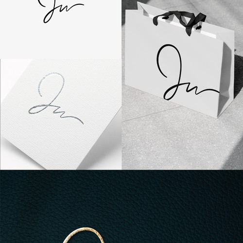 JW Script Logo Design by GinSonic