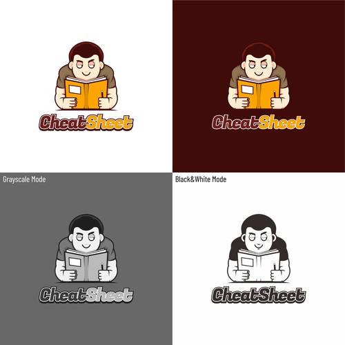Unique descriptive combo mascot Logo that embodies the action of cheating on a test & shortcuts Design von DevDevit   ★ ★ ★ ★ ★