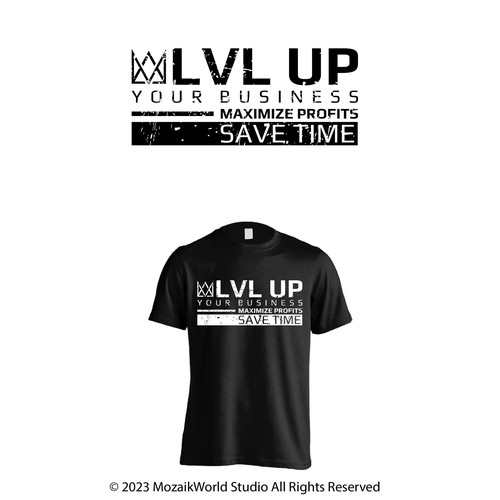 コンペ「New Shirt Design for LVL Up Imaging」のデザイン by mozaikworldさん 