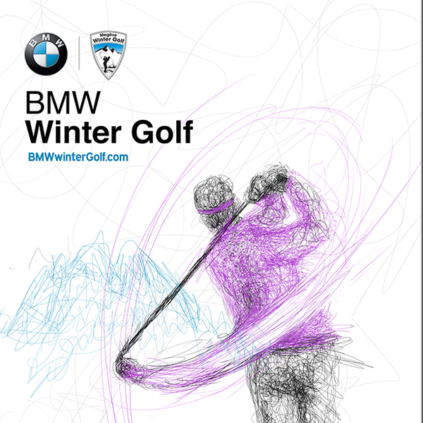 BMW winter golf posters