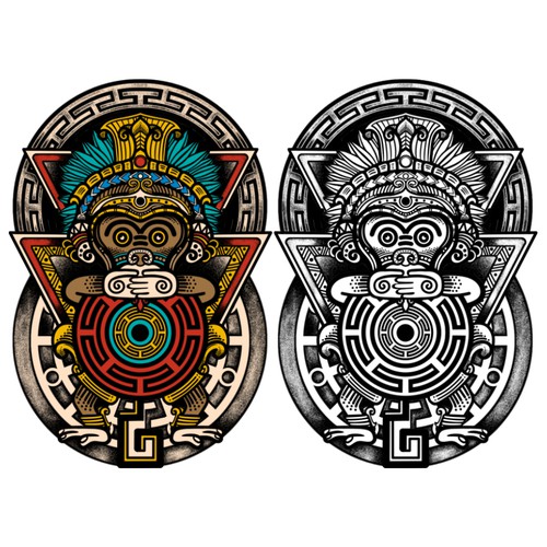 Aztec Speak no Evil Monkey デザイン by BlacKing