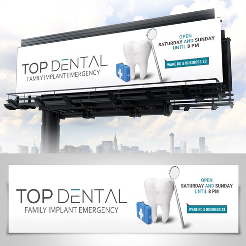 billboard design for dental office Design by sunshine_design