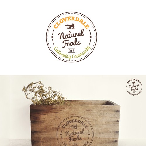 Natural grocery store Logo Design réalisé par benmornin