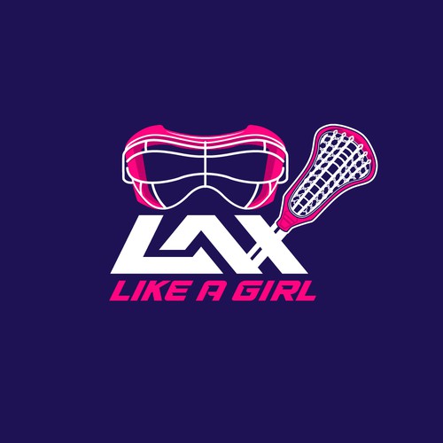 A classic yet fun logo for the fearless, confident, sporty, fun female lacrosse player Design by Jans...