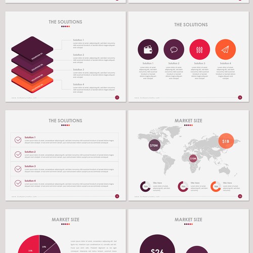 presentation template 99designs