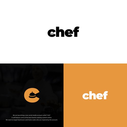 "CHEF": Food & Cooking Social Media Logo Design by Wanderline
