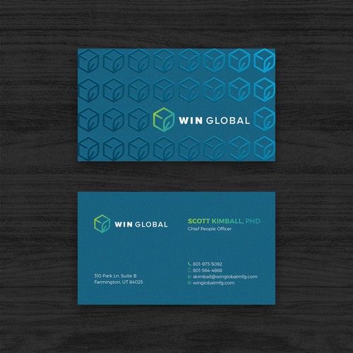 WIN Global Business Card Design Design by Rakibh