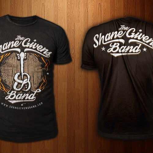 create a t-shirt design for an emerging country rock/southern rock band Design by Wire1
