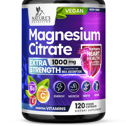 Premium Magnesium Citrate Design needed for Nature's Nutrition Design by Davi Giolo ★