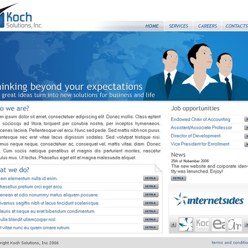 $500.00 Website template (Design only) Design by cnitza